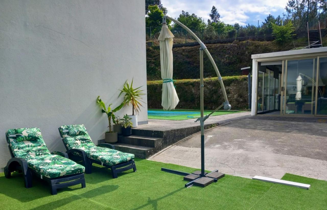 Ferienwohnung Casa Rocha Velha Con Terraza Y Piscina Particular Santiago de Compostela Exterior foto