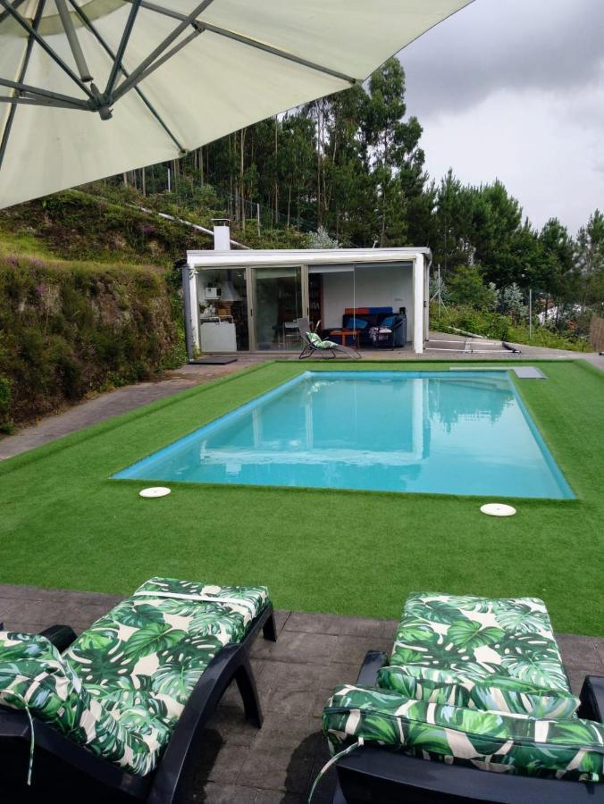 Ferienwohnung Casa Rocha Velha Con Terraza Y Piscina Particular Santiago de Compostela Exterior foto