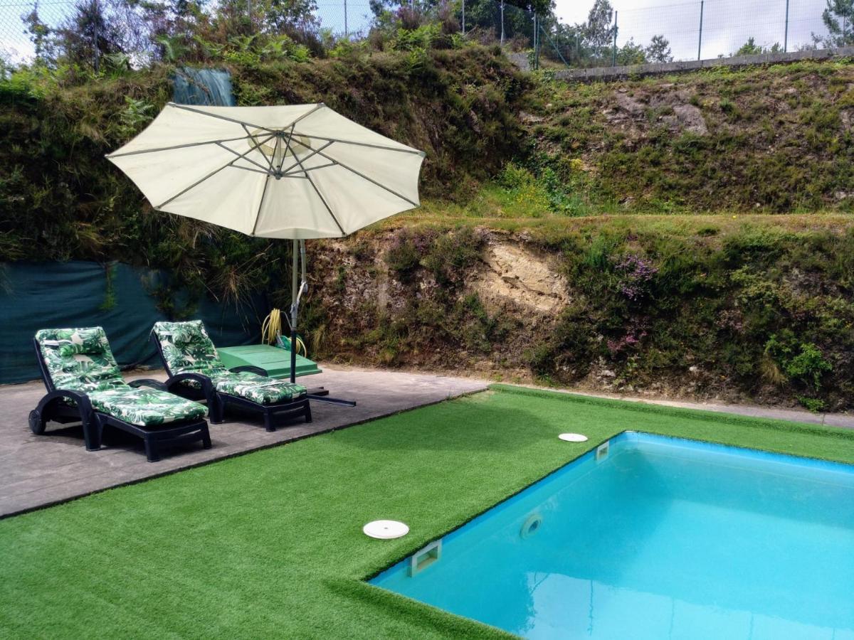 Ferienwohnung Casa Rocha Velha Con Terraza Y Piscina Particular Santiago de Compostela Exterior foto