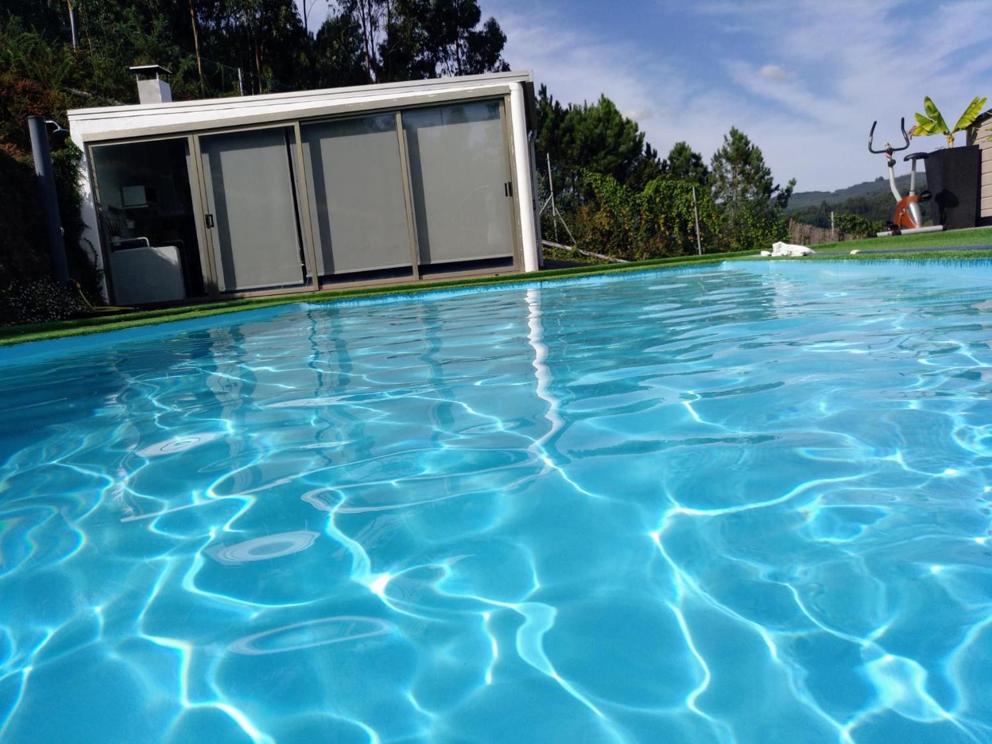 Ferienwohnung Casa Rocha Velha Con Terraza Y Piscina Particular Santiago de Compostela Exterior foto